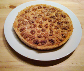 tart on plate